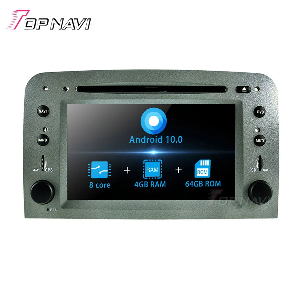 Topnavi Android 10 0 Восьмиядерный автомобильный DVD плеер для Alfa Romeo147:2005 Romeo GT:2007 Стерео GPS