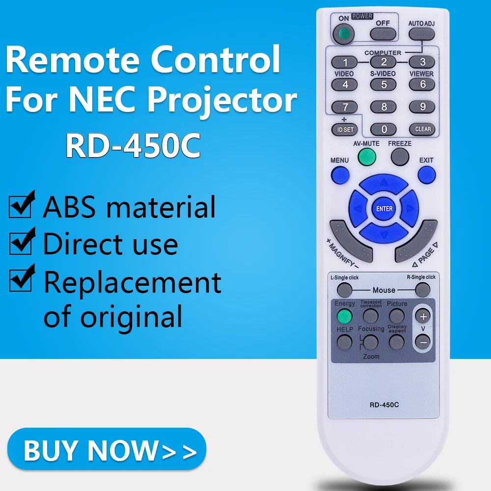 Пульт дистанционного управления для NEC Projector RD450C NP110 + NP115 NP210 NP215|Пульты ДУ| |