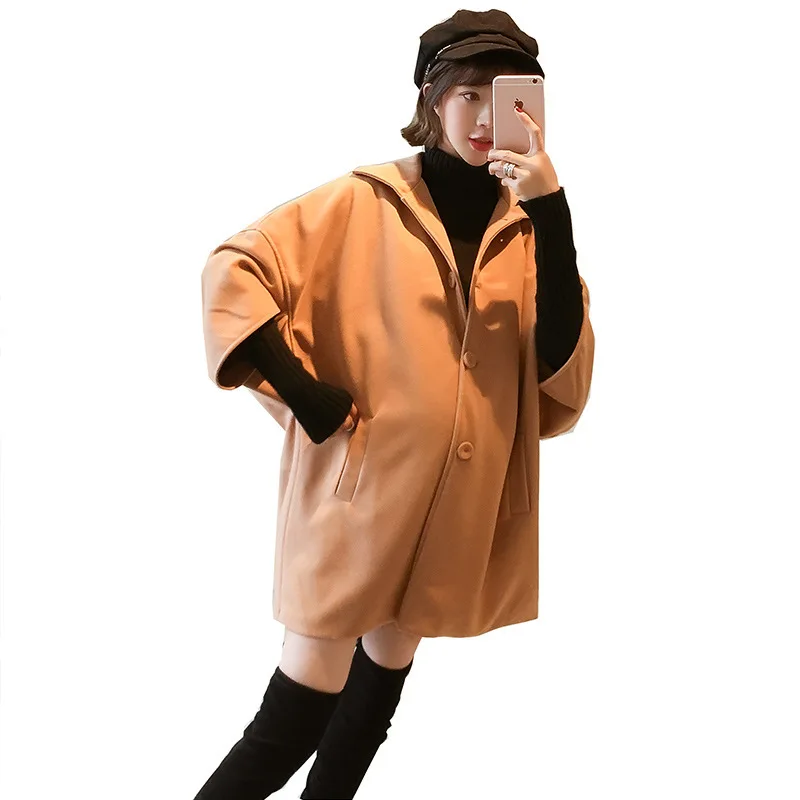 Женское пальто для беременных Весна Осень Зима повседневные однотонные теплые