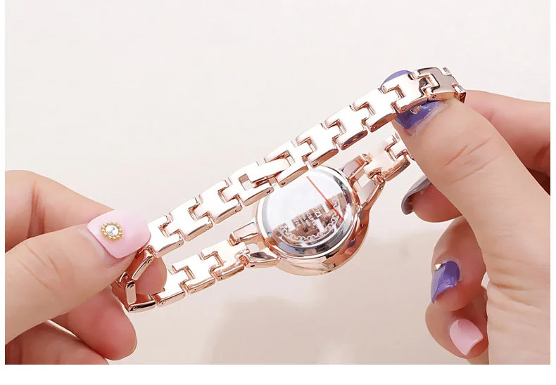 

NO.2 Brand Women Stainless Steel Watch Ladies Crystal Bright Star Bracelet Watches Dress WristWatch Montre Femme Mother's Day