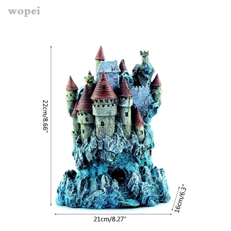 

Creative View Aquarium Rockery Hiding Cave Tree Fish Tank Ornament Decoration Castle Aquarium