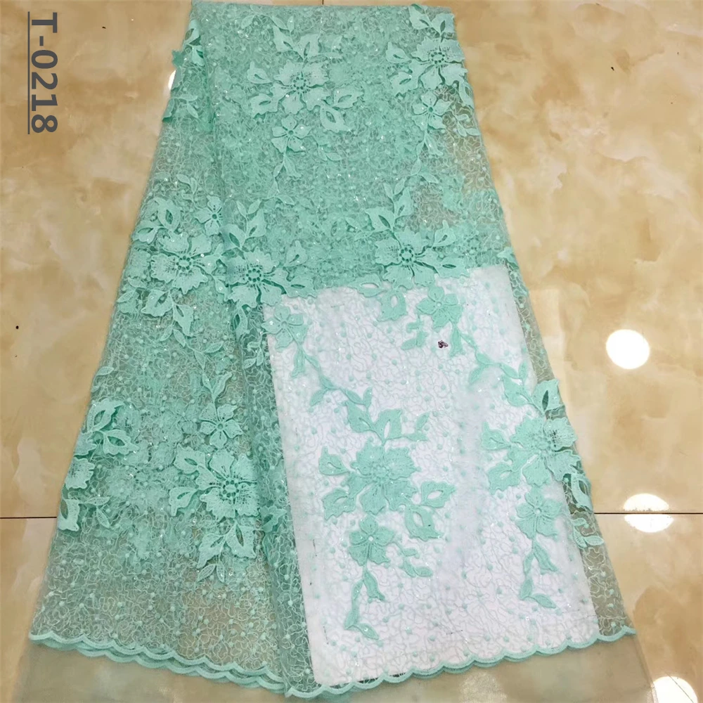 2019 французская кружевная ткань Белый Свадебный высококачественный африканский