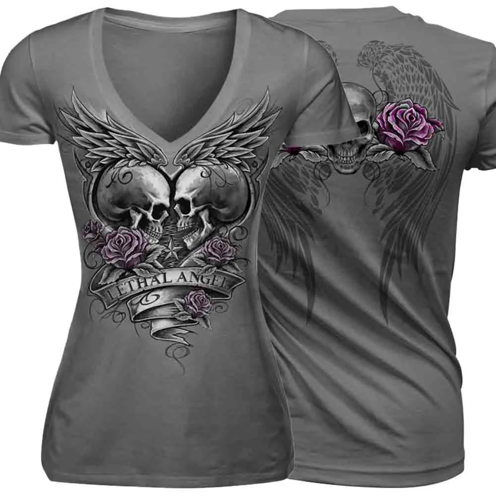 

Fashion T Shirt Women Summer Clothes Tshirt Short Sleeve Gothic Skull Cotton T-shirt Tops Camisetas Verano Mujer 2021
