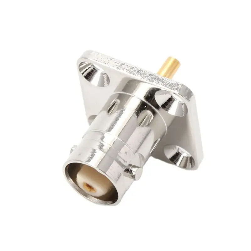 

BNC Female Jack With 4 Holes Flange Panel Chassis Mount Coaxial Solder Connector