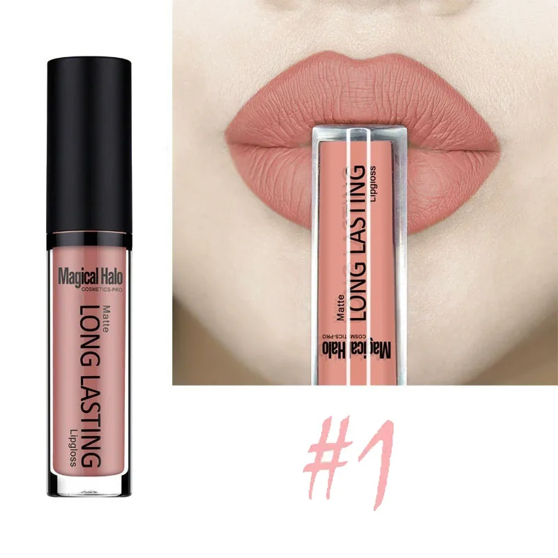 9 цветов сексуальные цвета Матовая жидкая помада Краска матовая губная