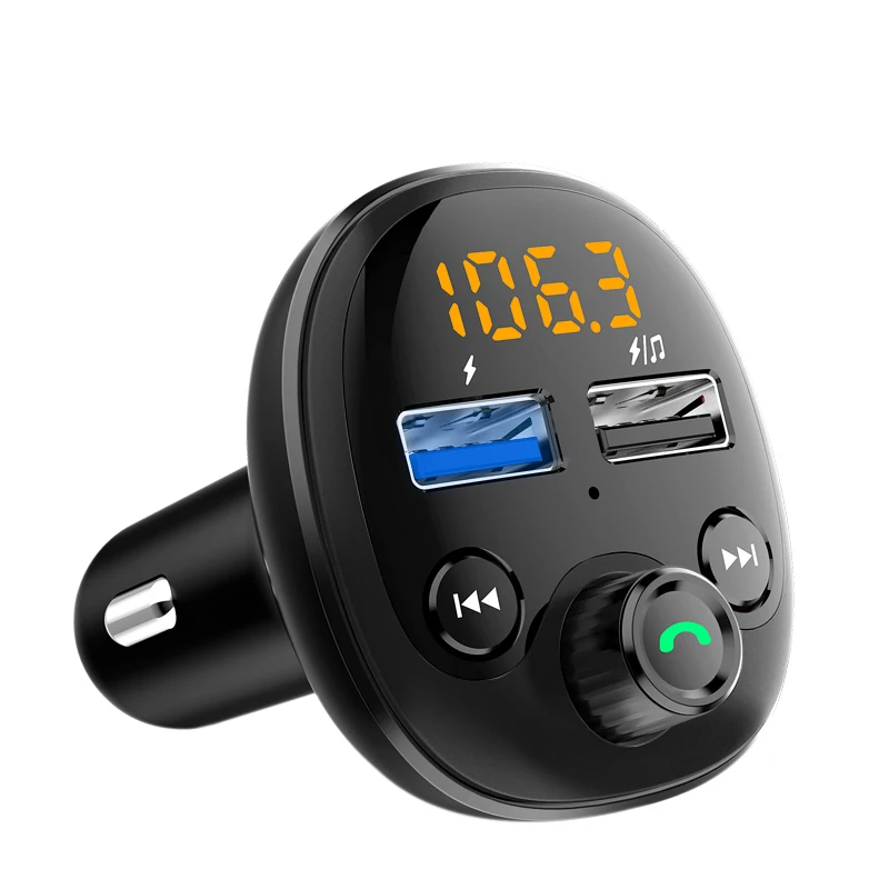 QC 3 0 быстрое автомобильное зарядное устройство Bluetooth Dual USB Автомобильное для