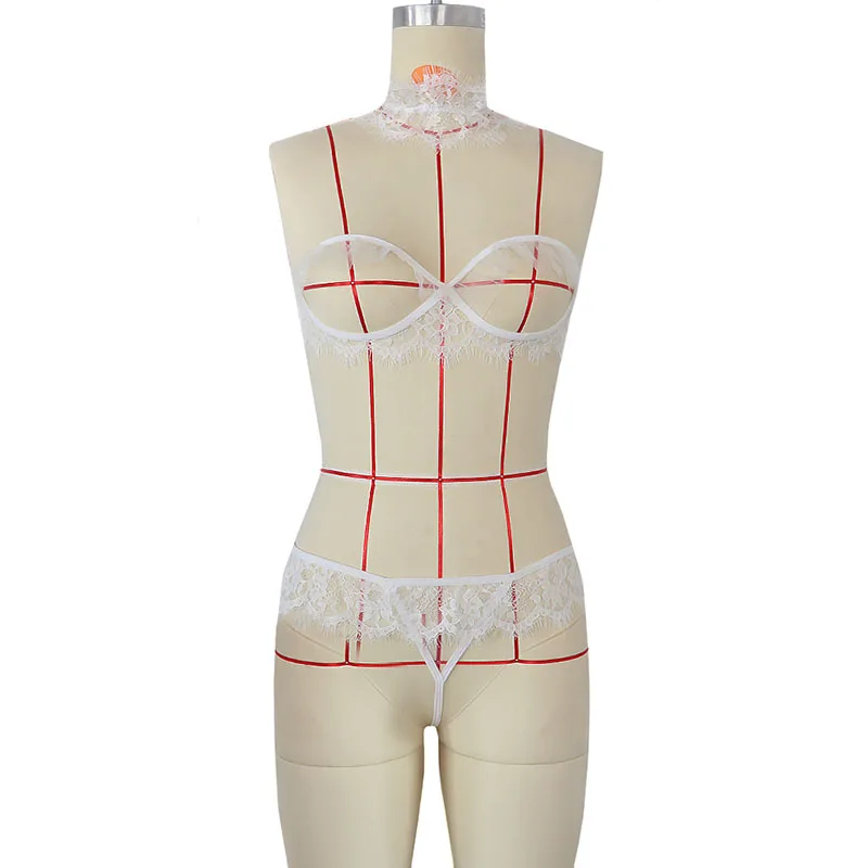 Leechee женский кружевной прозрачный комплект с бюстгальтером сексуальное нижнее