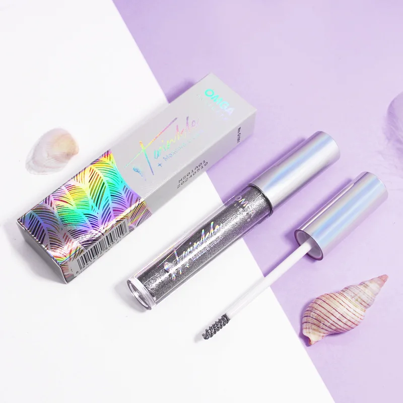 Сияющая тушь для ресниц с защитой от пота водостойкая стойкая густая завивка