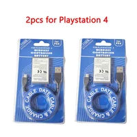 2pcs 3 7v 2000mah li ion replacement battery for sony ps4 controller rechargeable bateria with cable for playstation4 gamepad