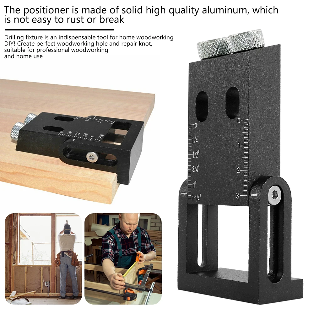 39pcs Pocket Hole Screw Jig Drill Bit Angle Locator Joinery Woodworking Drilling Guide Positioner Carpentry Tool Drive Adapter |
