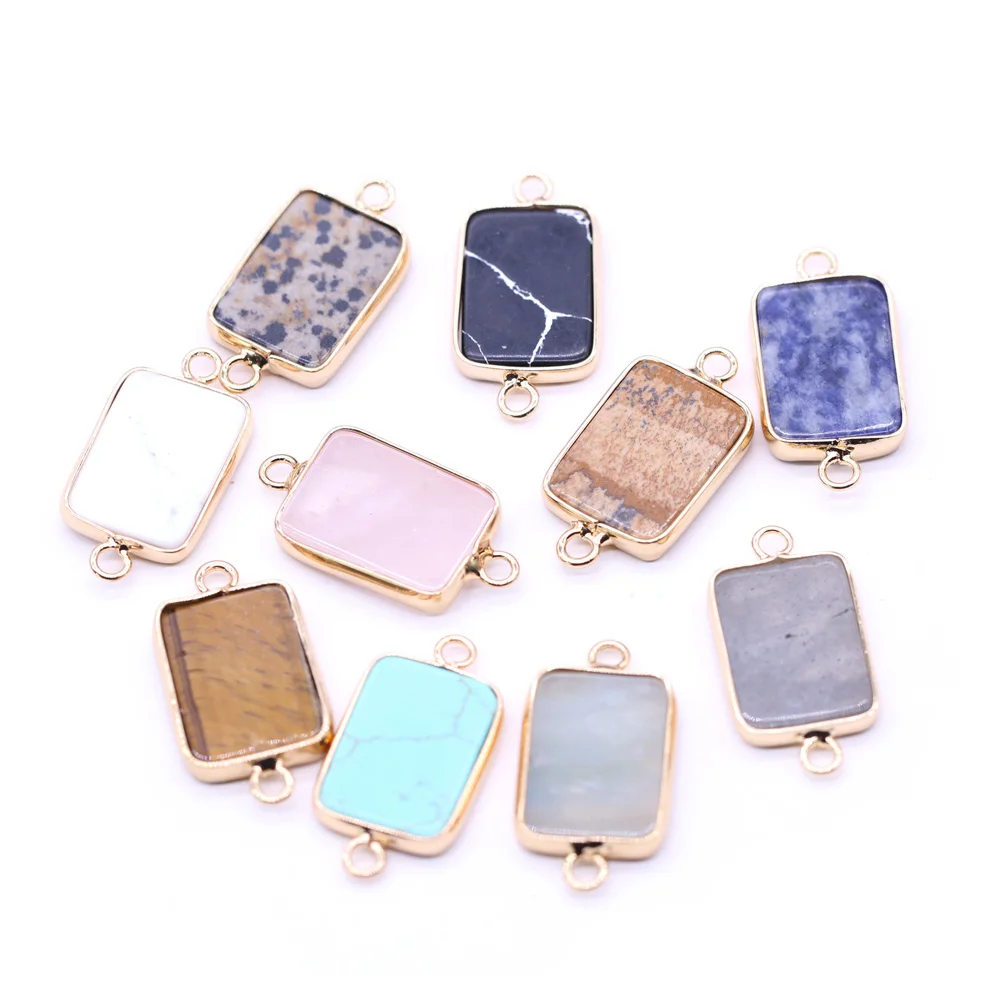 Комплект из 2 предметов натуральный камень соединитель изысканный Наклонный