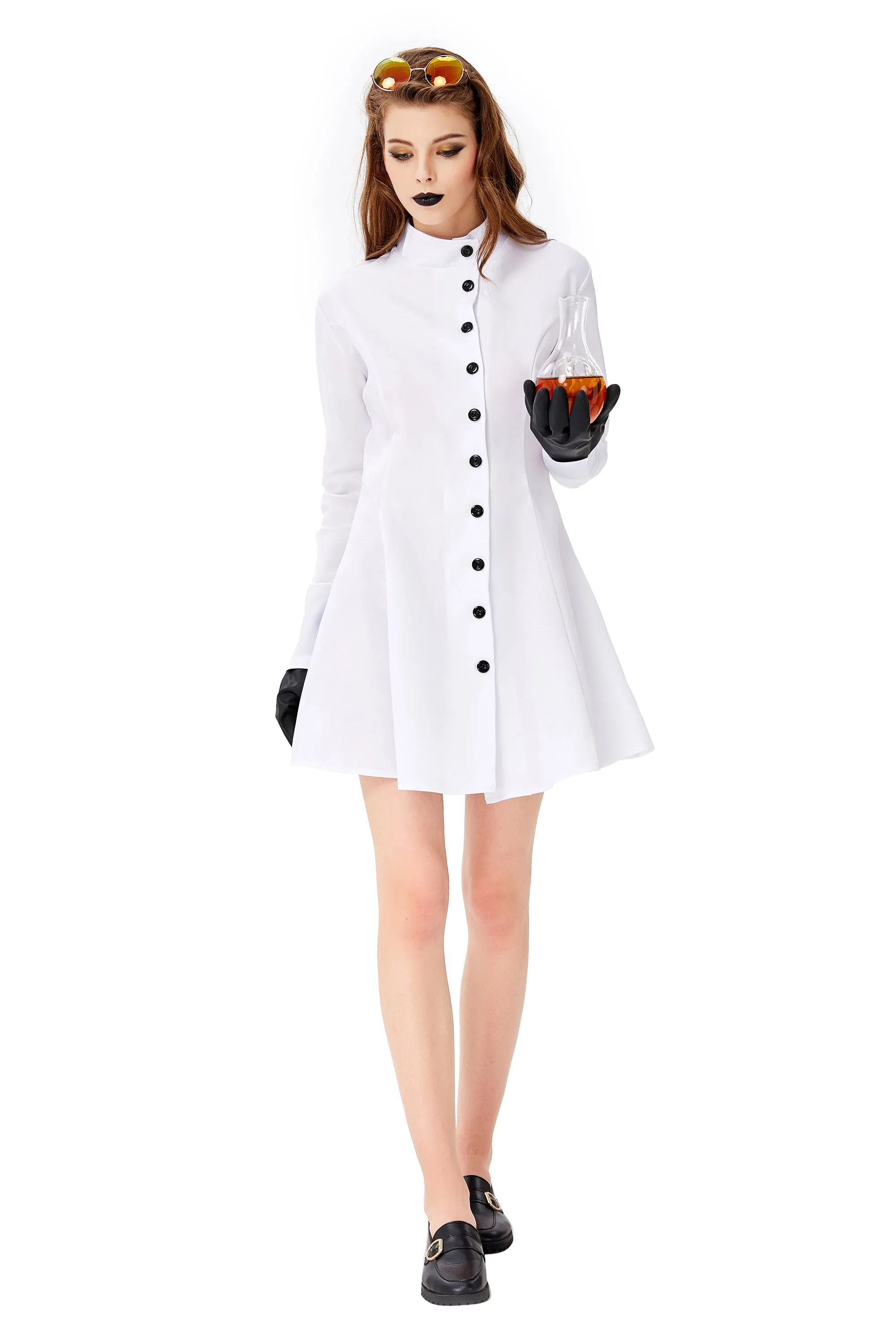 Белое лабораторное пальто для взрослых униформа врачей ученых медсестер костюм