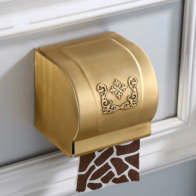 

Bath Accessories Set Wall Mount Antique Design Paper Roll Holder Toilet Paper Holder Tissue Box Bathroom Accessories