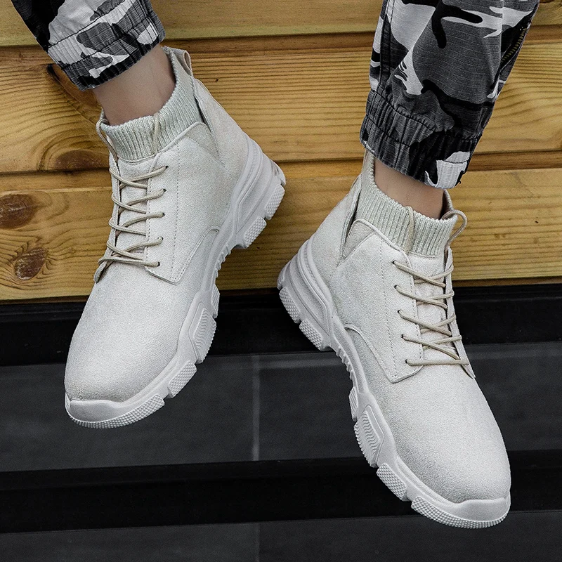 

leisure mens zapatos boots canvas slip fashion leather sale sneakers boty coturno sport spring 2020 sapato sneaker black for on