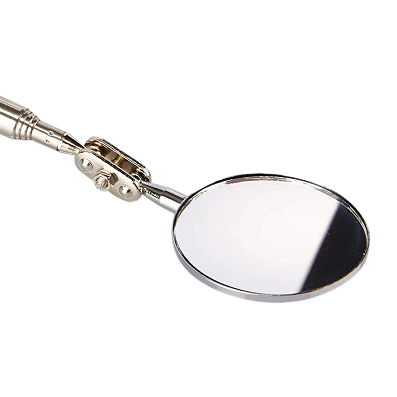 

2-Pack Round 2-Inch Telescoping Inspection Mirror,Extends Up To 24.5 Inches,Black