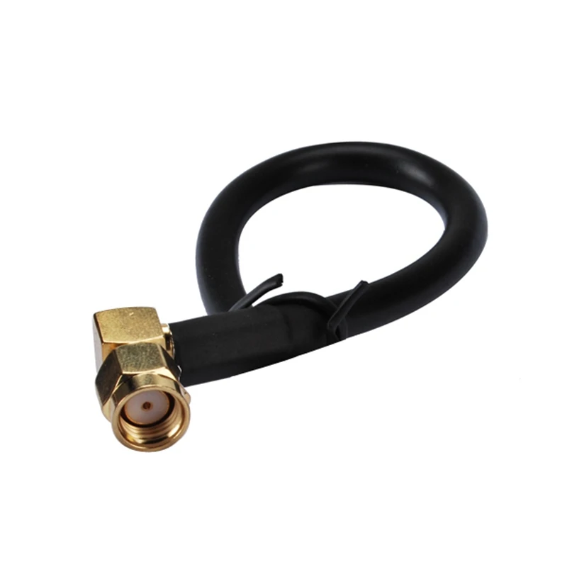 Superbat RP-SMA Male Right Angle to Exposed End Connector Pigtail Cable RG58 100cm RF Cable Assembly