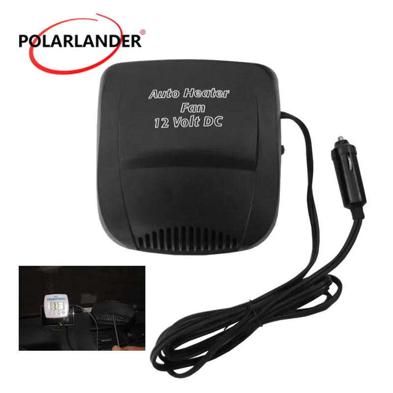 Auto Heater Fan Defroster Portable 12V  Window Screen Demister Hot Warm Air Conditioner Car Electronic Heating fan Black