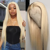 613 lace front wig brazilian 13x4 transparent straight honey blonde human hair wigs for black women remy 30 inch lace front wig
