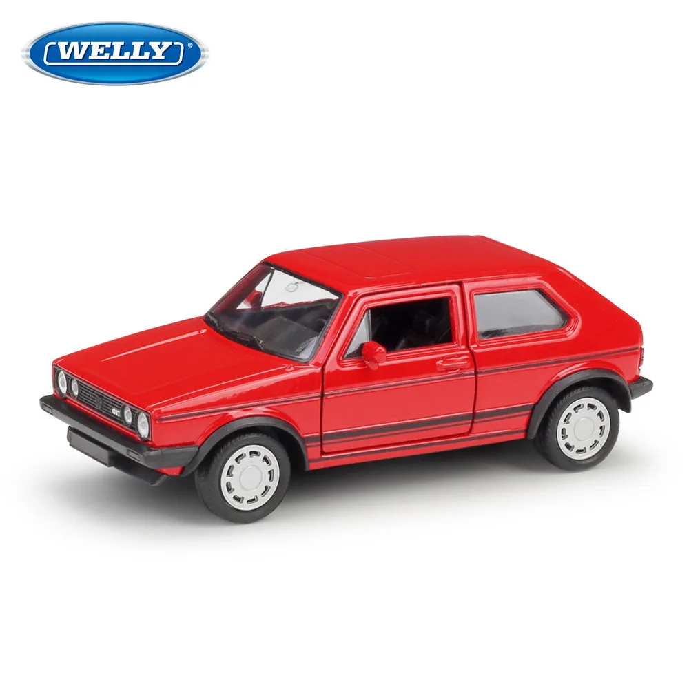 WELLY 1:36 Volkswagen Golf I GTI литой металлический сплав модель игрушечного автомобиля 2 детские игрушки подарок на день рождения рождество