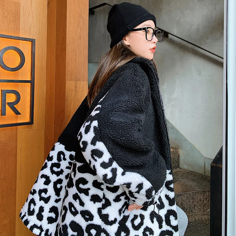 2020 new winter coat ladies thick warm down cotton mid-length parka coat women loose plus size Korean winter lamb fur coat women