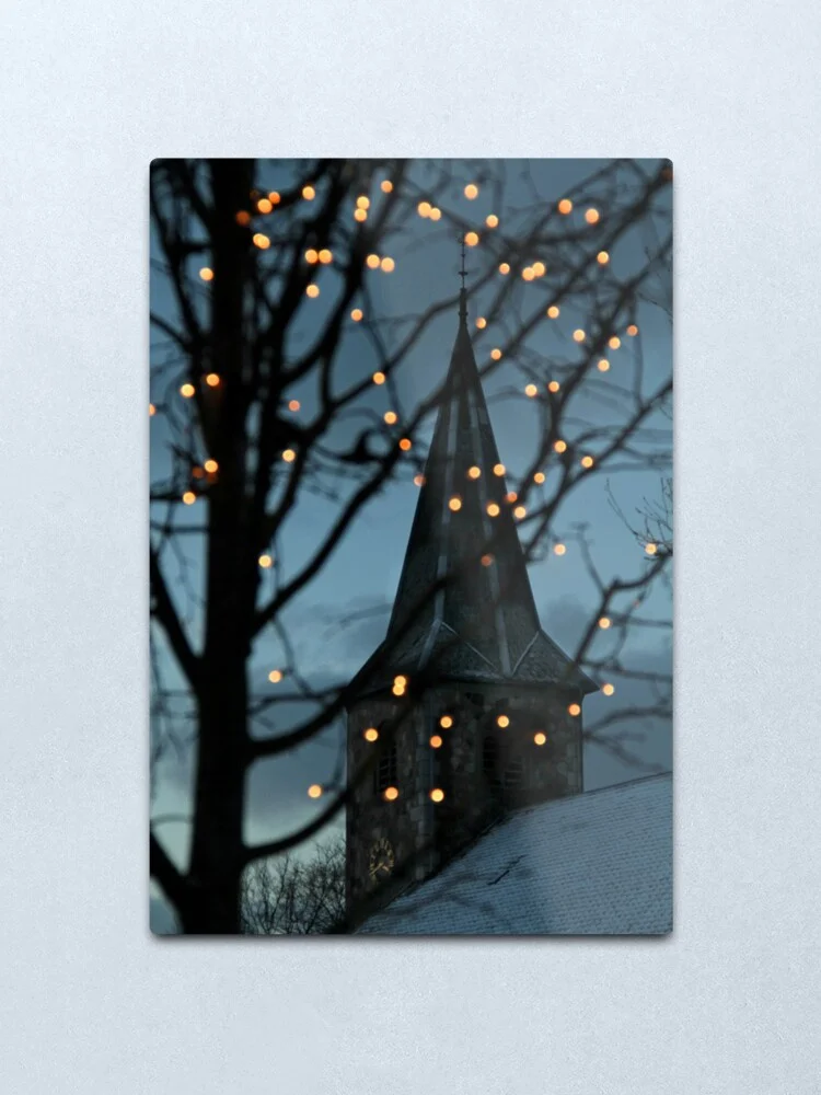 

Silent Night Metal Print Tin Sign Bar Home Wall Decor Metal Art Poster