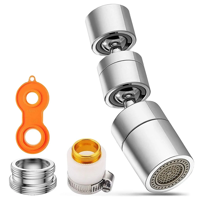 

GTBL Universal Splash Filter Faucet Sink Aerator,Upgraded 720 Degree Swivel Sink Faucet Aerator, Dual Function Faucet Aerator