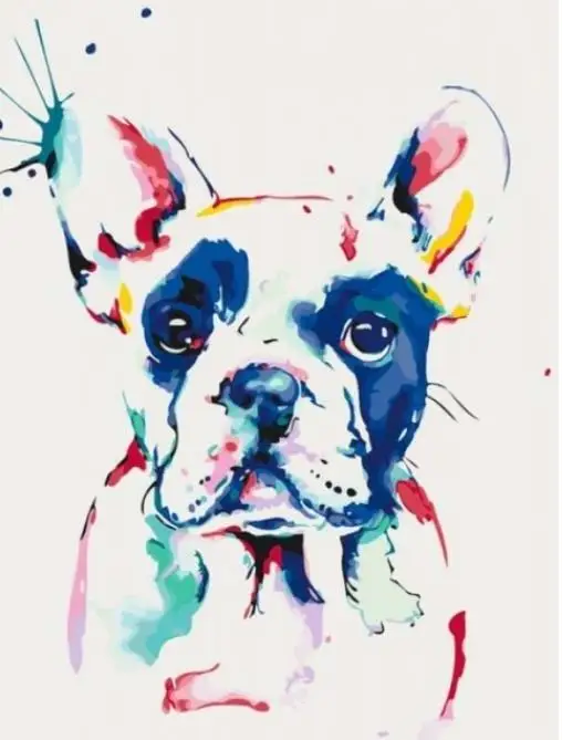 

Diamond inlaid dog's color and diamond cross-stitch, diamond embroidery, diamond painting that fully displays animal images, hom