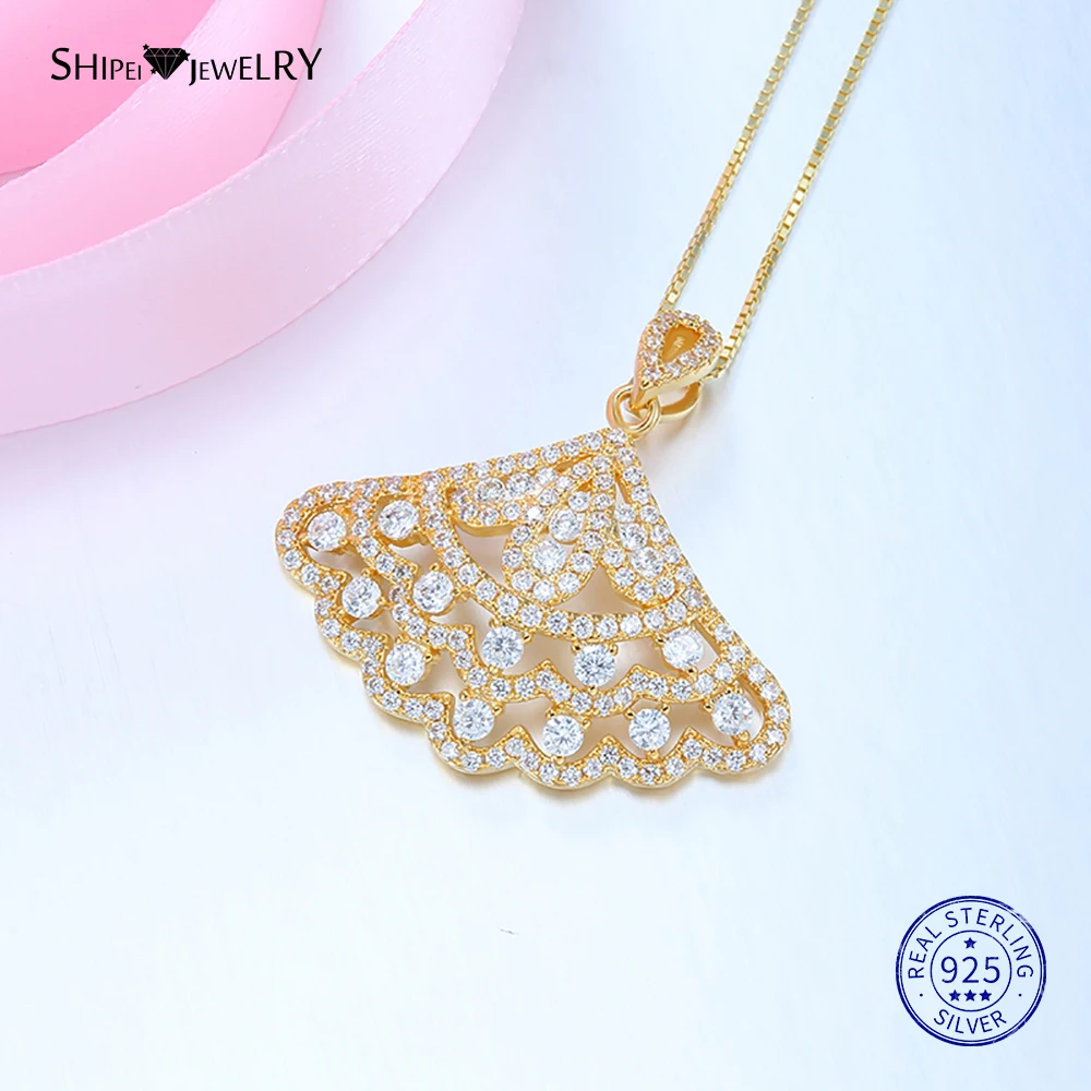 Женское ожерелье с подвеской в виде сапфира розовое золото желтое серебро 100%