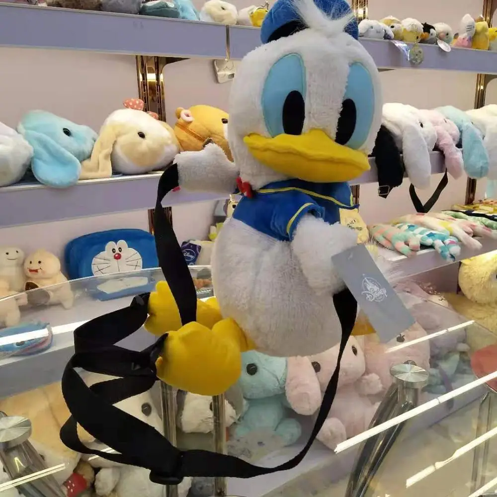 Disney Мультфильм Дональд Дак плюшевый рюкзак пушистые утки сумка на плечо Осень и