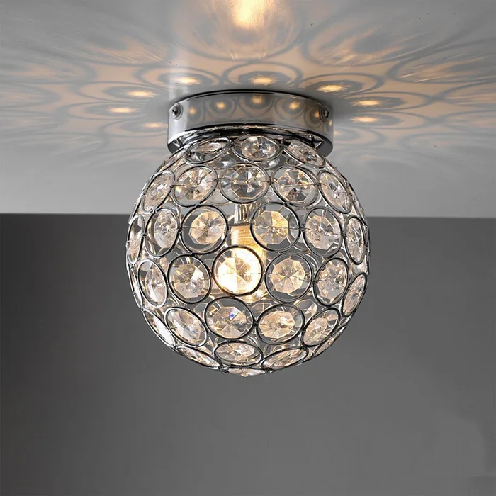 

Nordic living room ceiling lamp LED warm circle European style creative modern dining table lamp bedroom crystal ceiling lamp be