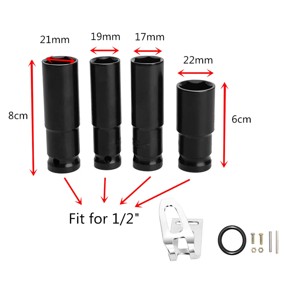 

520N.m Electric Wrench Cordless Rechargeable 1/2 Socket Set 18V Brushless Wrench Impact Wrench Power Tool for Makita Battery
