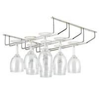 stainless steel wine glass hanger rack stemware home bar pub holder upside down cup goblets display rack paper roll holder