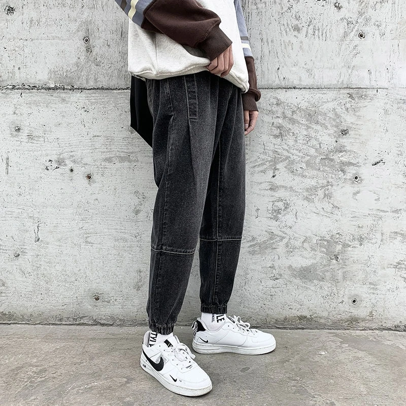 

Vintage Men's Cargo Jeans Plus Size Hip Hop Black Jean for Men Mens Denim Pants Men Fashion 2021 Trousers