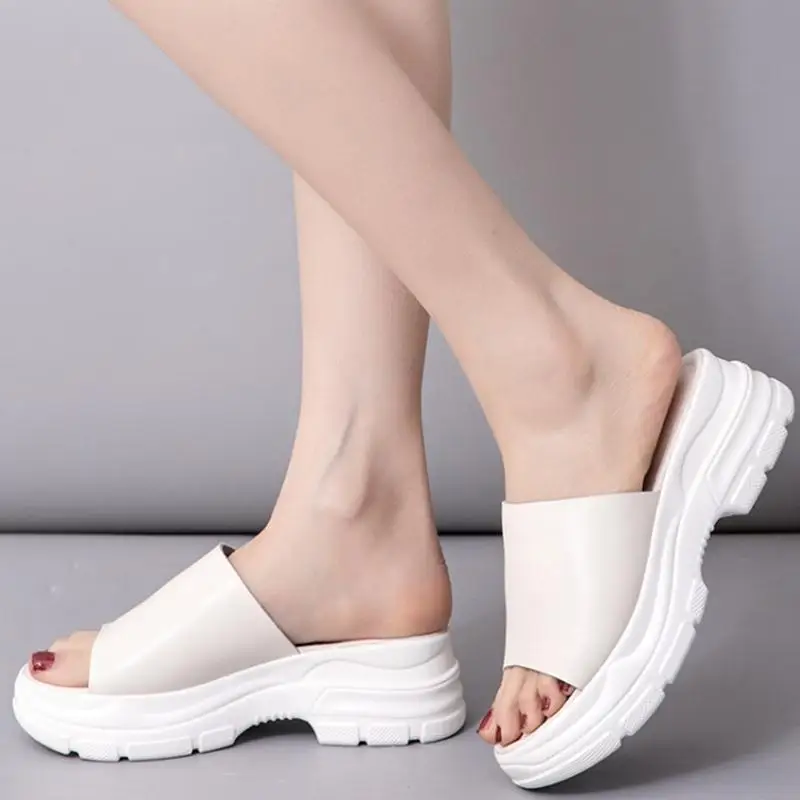 

RizaBina Women Sandals 2021 Open Toe Platform Zip Lace Up Metal Buckle Solid Color Street Footwear Fashion Casual Size 34-40