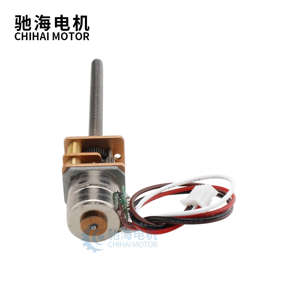 Двигатель ChiHai CHS-GM12-10BY прямой винтовой вал M3 * 33 6 мм 2 фазы 4 провода