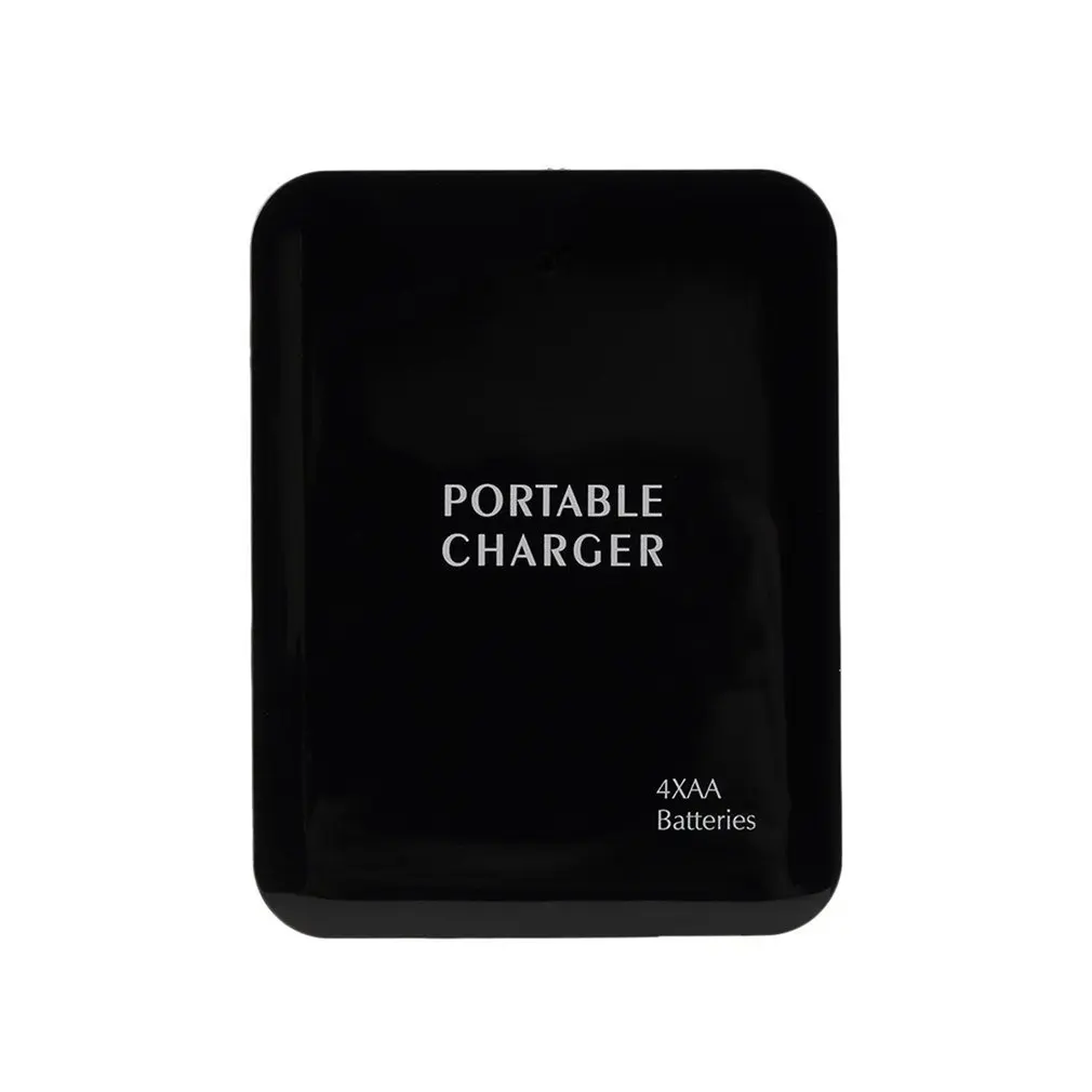 

Portable powerbank diy box 4xAA Battery Case Travel Emergency Charger Power Bank Case For Cell Phone Wholesale New drop shiping