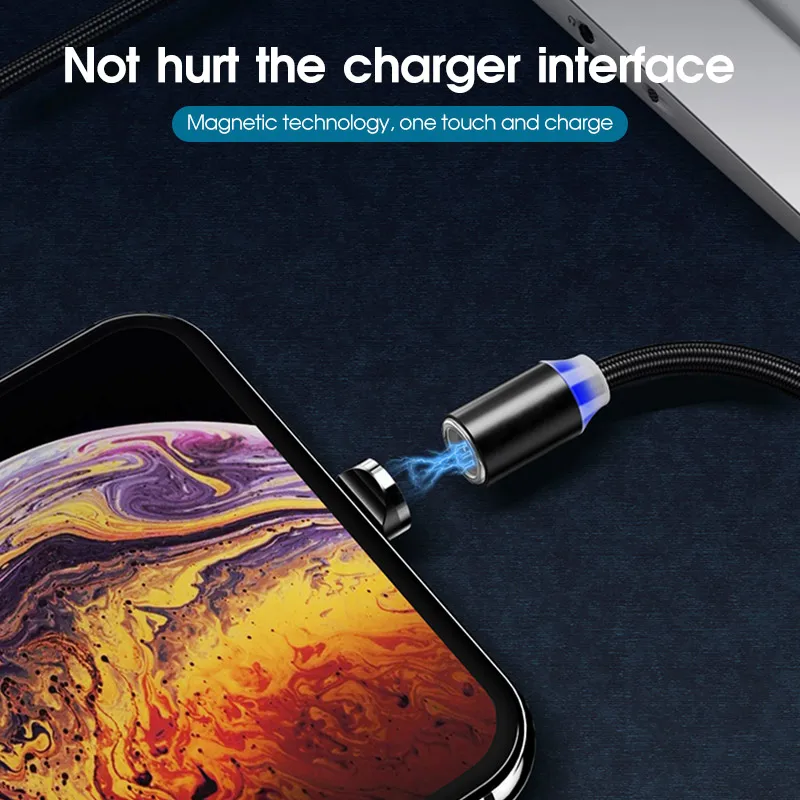 Магнитный кабель 2A для Samsung Huawei магнитный быстрой зарядки Xiaomi Micro USB Android линия