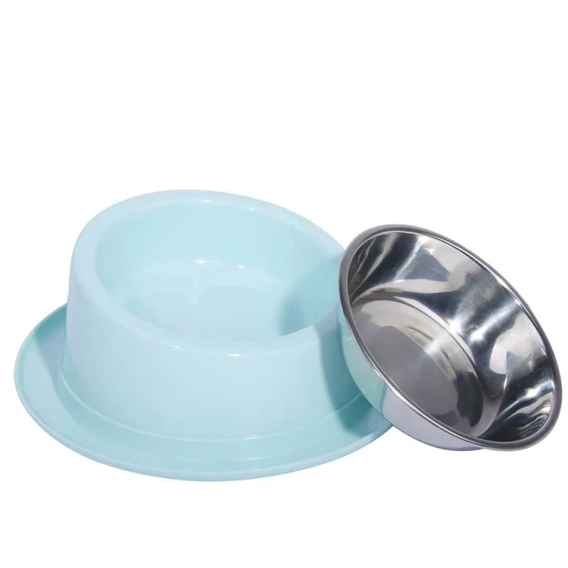 

Pet Cat Dog Food Water Bowl Non Slip Stainless Steel Doggy Feeder Fall Resistant Solid Feeding Tool Puppy Kitten Chien Supplies