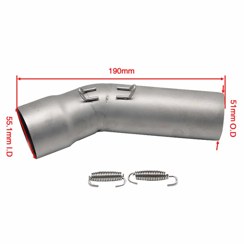 ALconstar-Racing выхлопная труба мотоцикла Модифицированная средняя звеньевая из