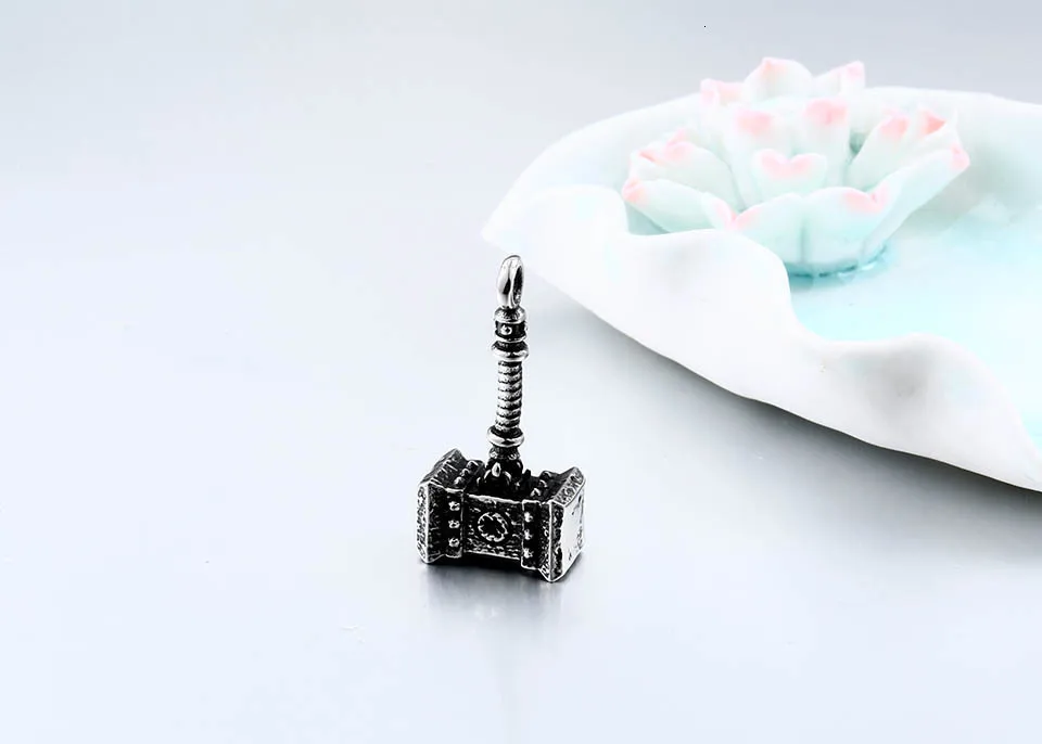 Нержавеющая сталь Тор ожерелье молоток Мстители Темный мир ожерелье Mjolnir кулон ожерелье мужчины Викинг Байкер ювелирные изделия bp8-366