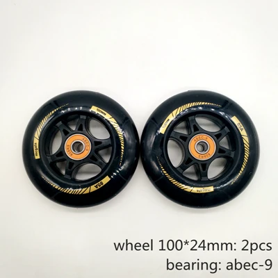 2 pcs usd 11.9 Диаметр колеса скутера 100 мм 110 мм толщина 24 мм ABEC-9 - Цвет: 2 pcs usd 11.9