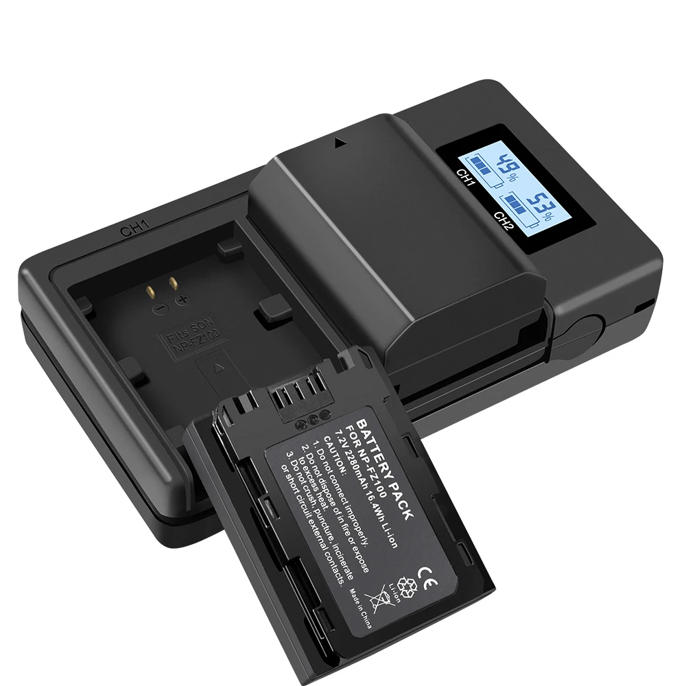 FZ100 ЖК цифровой дисплей зарядное устройство USB для sony NP BC QZ1 Alpha 9 A9 9R A9R 9S|Зарядные