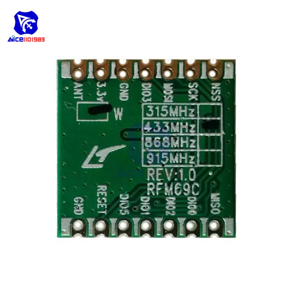 Беспроводной модуль трансивера diymore RFM69CW 433 МГц HopeRF IOT для Arduino |