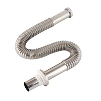 waste drain flexible corrugated pipe for bathroom kitchen sink drainer retractable water outlet drainage plumbing