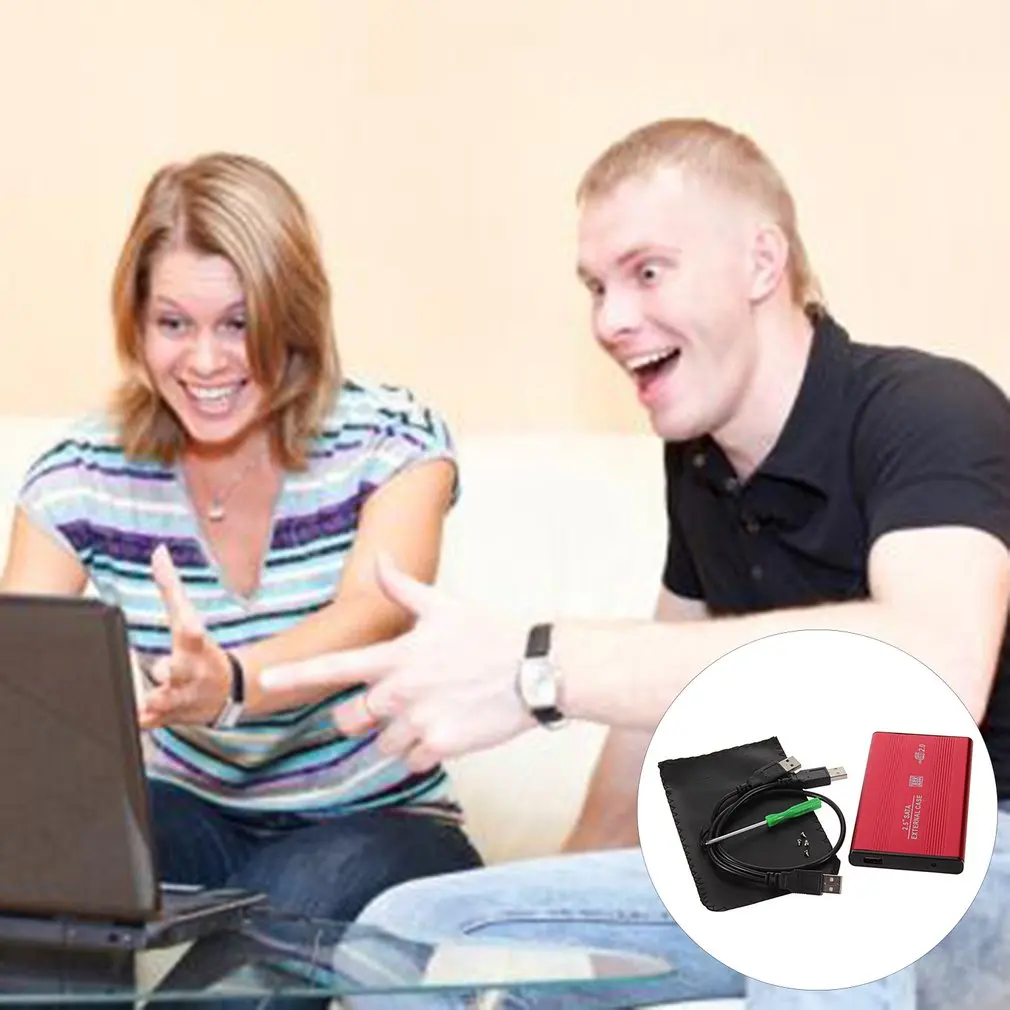 1 шт. USB 2 0 5 дюймов ударопрочный Алюминиевый Внешний накопитель SATA жесткий диск