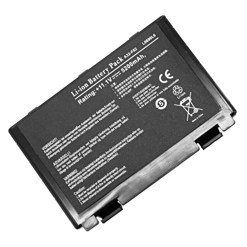 ApexWay 11.1V 6C New Laptop Battery for Asus a32-f82 a32-f52 F82 F52 k50ij k50 K51 k50ab k40in k50id K40 k50in k60 k61 k70 - купить по