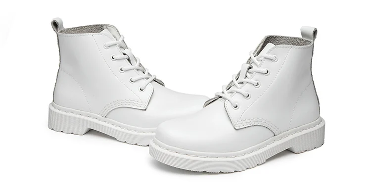 Beli Sepatu Bot Kulit Wanita Baru 2021 Sepatu Bot Musim Gugur Musim Dingin Sepatu Bot Motor Wanita Punk Wanita