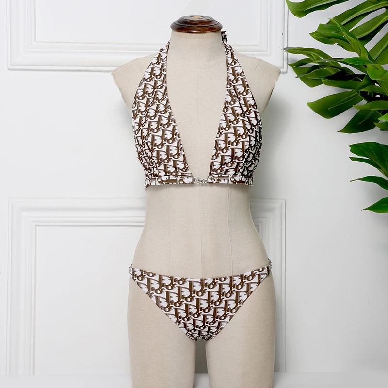 

2021 swimwear Brazilian women's plain Girly fashion Push Up swimsuit estat