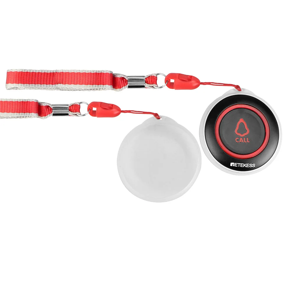 Пейджер RETEKESS TD108 беспроводная система вызова официанта часы-приемник + 2 кнопки