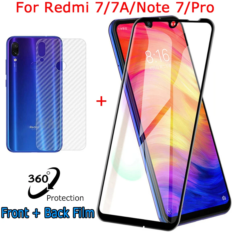 защитная пленка Redmi Note 7 Pro закаленное стекло защитное на Note7 Xiaomi 7A A Sticker Film сяоми